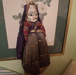 Handmade dolls from India, pair