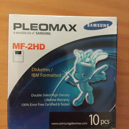 Pleomax Samsung MF-2HD 3.5-inch floppy disks, pack of 10