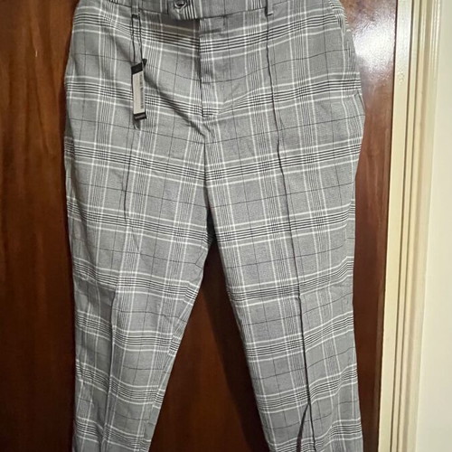 Suit pant grey checked