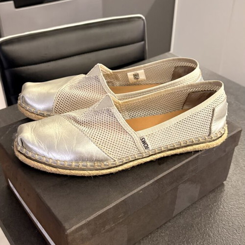 Toms espadrilles silver size 39