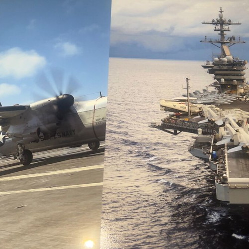 Military Aircraft Carrier set new with bag and photo album