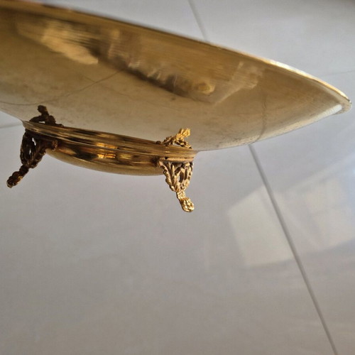 Gilded decorative bowl with crystals BK