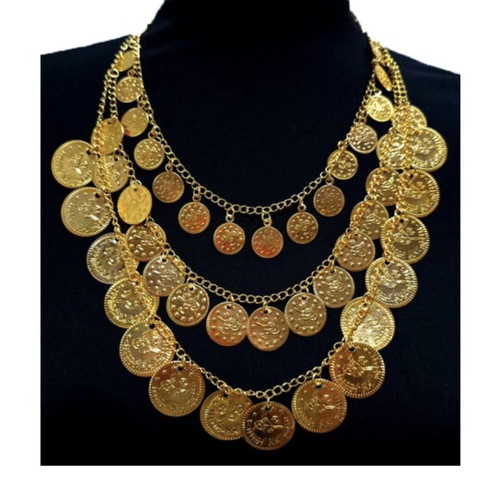 Pendari folk costume necklace new