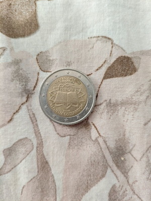 Austria 2€ 2007 Treaty of Rome 50 Years commemorative coin used