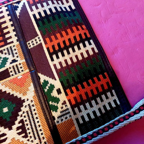 Handmade bag new with leather details