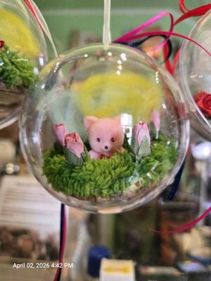 Μπαλίτσα με ζωάκι χειροποίητη, καινούργια