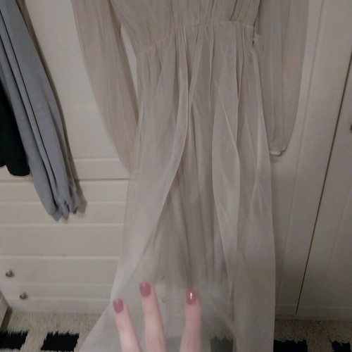 Midi tulle dress like new, beige, size M