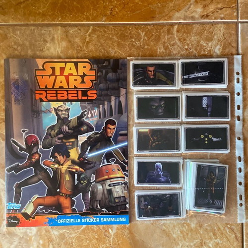 Panini Star Wars Rebels album like new with complete set