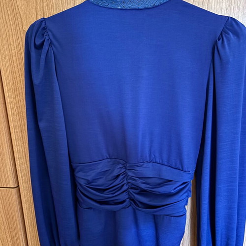 Blue bodysuit blouse new, size XS
