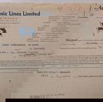  Φορτωτική (έγγραφο) από "HELLENIC LINES LIMITED" στο ατμόπλοιο "GRIGORIOS II", 21/11/1936.