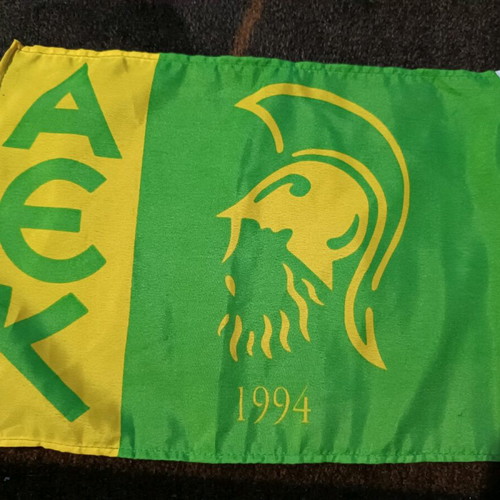 AEK Larnaca flag used, good condition