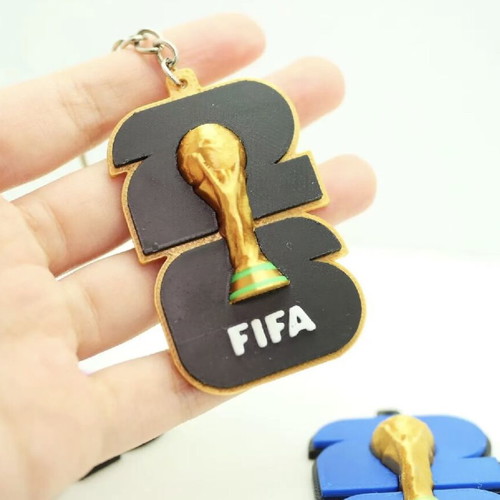 3D FIFA World Cup 2026 Keychain set of 3 new, various colors