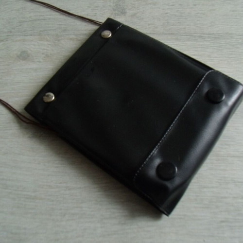 Old magnifying glass used with case, size 11.5x11.5 cm, diameter 8.5 cm