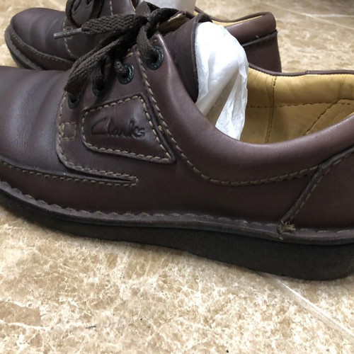Clarks Nature II brown shoes used, size 45