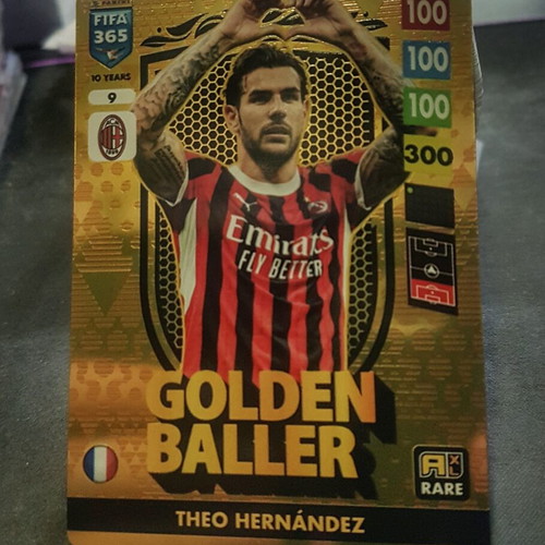 Theo Hernandez Golden Baller 2025 Panini Adrenalyn XL FIFA 365 like new