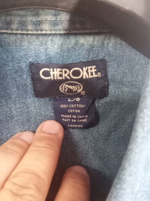 Μπλε jean αντρικό πουκάμισο 2XL, 100% βαμβάκι