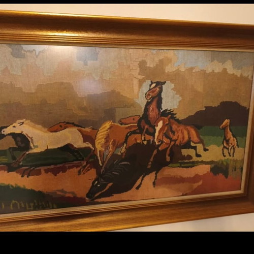 Vintage framed paintings like new, set