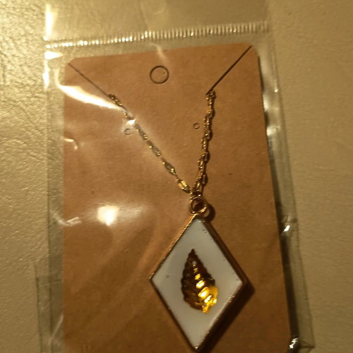 Handmade necklaces from resin glass