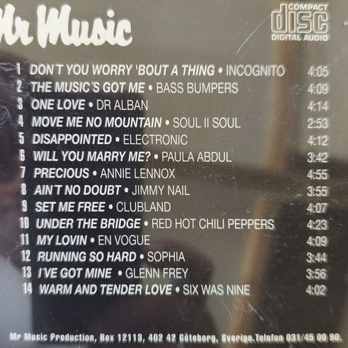Mr Music Hits 1992 CD συλλογή, 156 τραγούδια, pop dance euro house soft rock