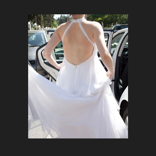 Wedding dress with lace