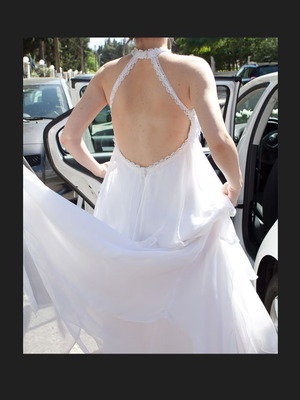 Wedding dress with lace