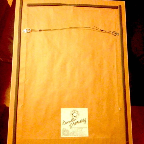 Michael Jackson autograph used in framed glass display