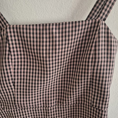 Short striped dress like new, good weave