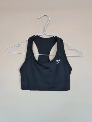 Gymshark sports bra like new, black, size XS