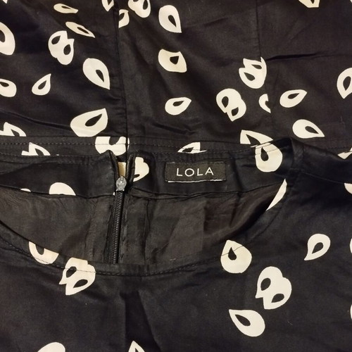 Lola vintage summer dress black and white