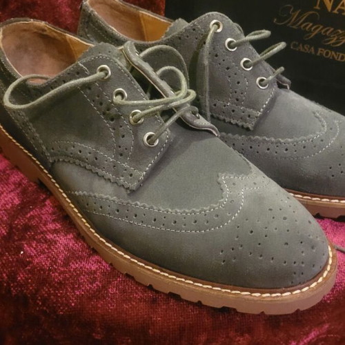Gutteridge gray suede shoes size 44 new