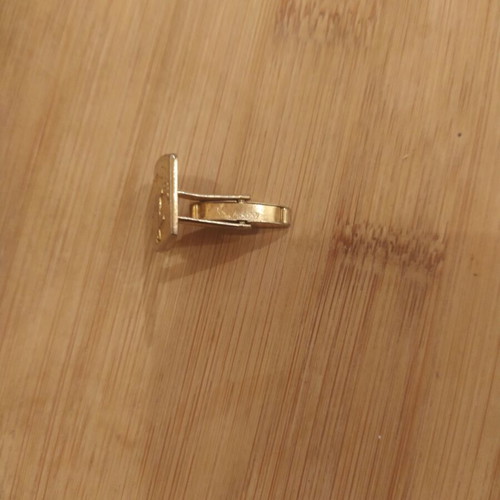 Vintage cufflinks used gold color with deer design