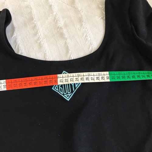 Gilda Marx Kalifornia Body bodysuit like new, black with turquoise