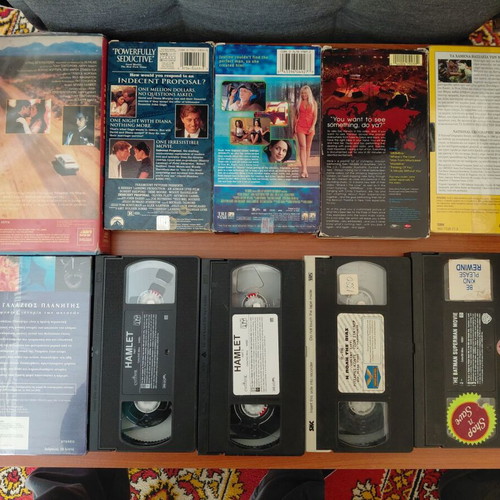 Video cassette tapes used, pack of 10