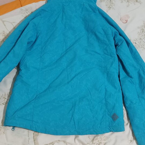 Biston hooded jacket like new, turquoise, size M