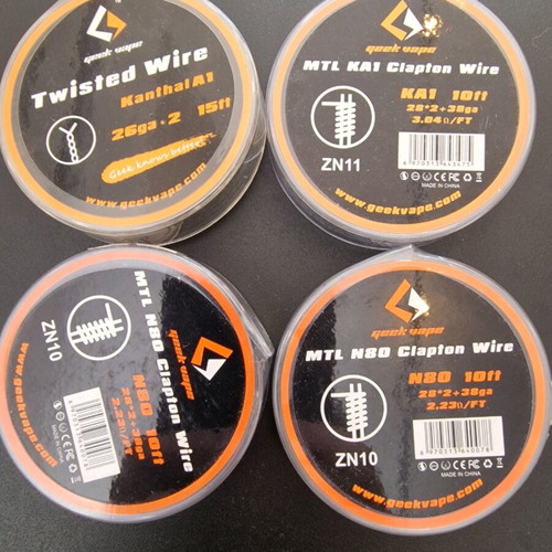 Vape coils new, pack of 4 rolls for RTA