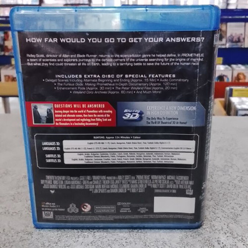 Prometheus Blu-Ray like new with Greek subtitles