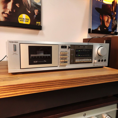 Toshiba PC-G22 cassette deck used, Dolby B, metal tape, Japan 1984