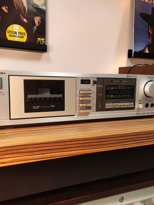 Toshiba PC-G22 cassette deck used, Dolby B, metal tape, Japan 1984