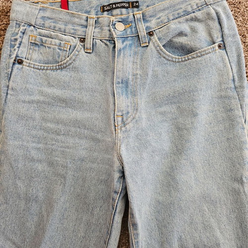 Wild Leg Salt and Pepper jeans like new, blue, size S