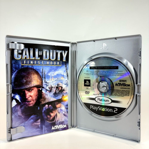 Call of Duty Finest Hour Platinum PS2 game used, complete