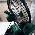 Total fan with dust on blades