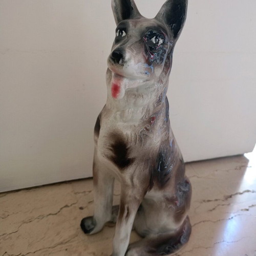 Porcelain dog like new, Dodoni mark, 1950s