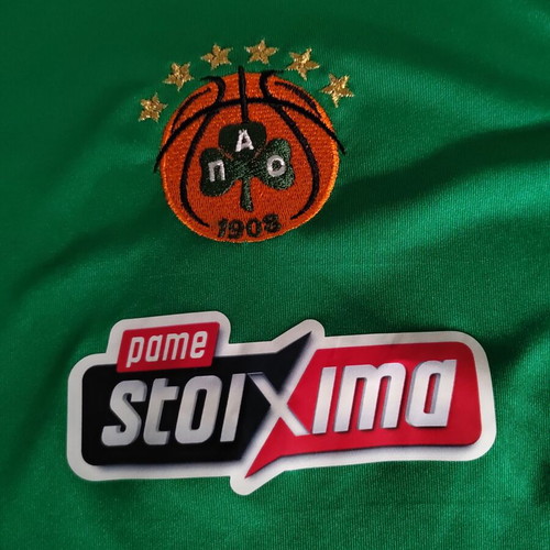 Panathinaikos Authentic Training Jersey 21/22 with Fragiskos Alvertis autograph #4, XL