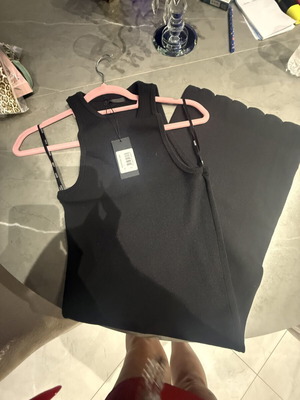 Guess knit dress large new black