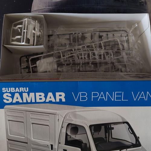 Subaru Sambar VB Panel Van 1/24 model kit like new