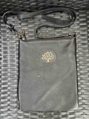 Mulberry τσάντα ώμου μεταχειρισμένη, μαύρη, 23x18 εκ