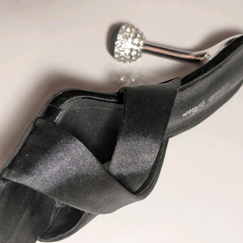 Sante evening sandals new, size 37-38, black