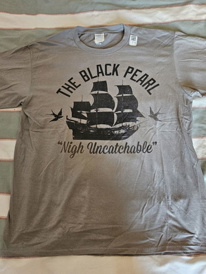 Disney The Black Pearl T-shirt, large, grey