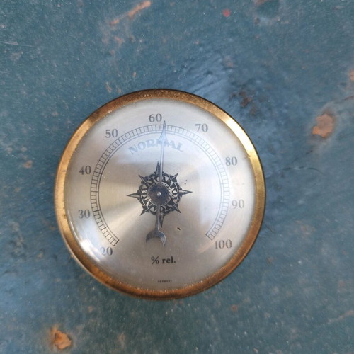Vintage German Analog Hygrometer bronze like new