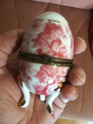 Collectible porcelain egg from Belarus, vintage style